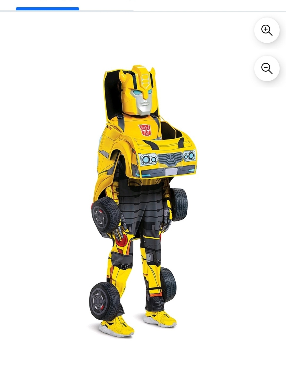 Transforming Costume - Yellow Kids Toy
